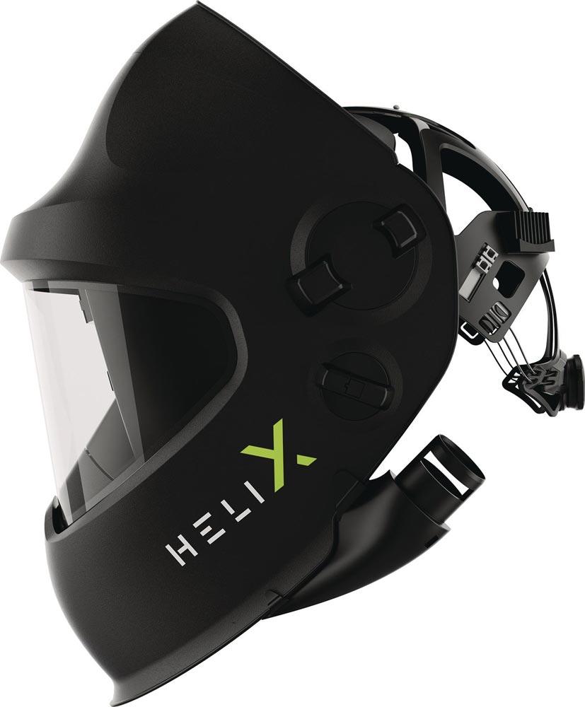 Schweißerschutzhelm Helix Pure Air Quattro schwarz 50 x 100 mm CE, ANSI, EAC, AS/NZS, erfüllt CSA Z94.5