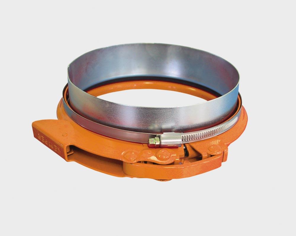 Verbindungsmaterial für die Befestigung einer Abluftleitung, Durchmesser 160 mm