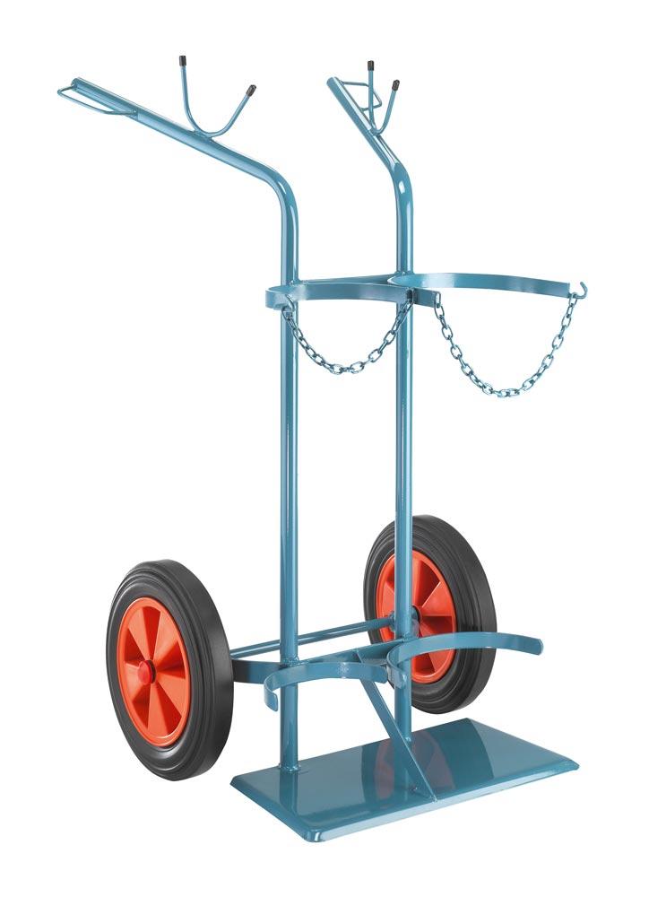 Flaschenwagen für 1x50 L + 33 Kg Propan, luftbereift