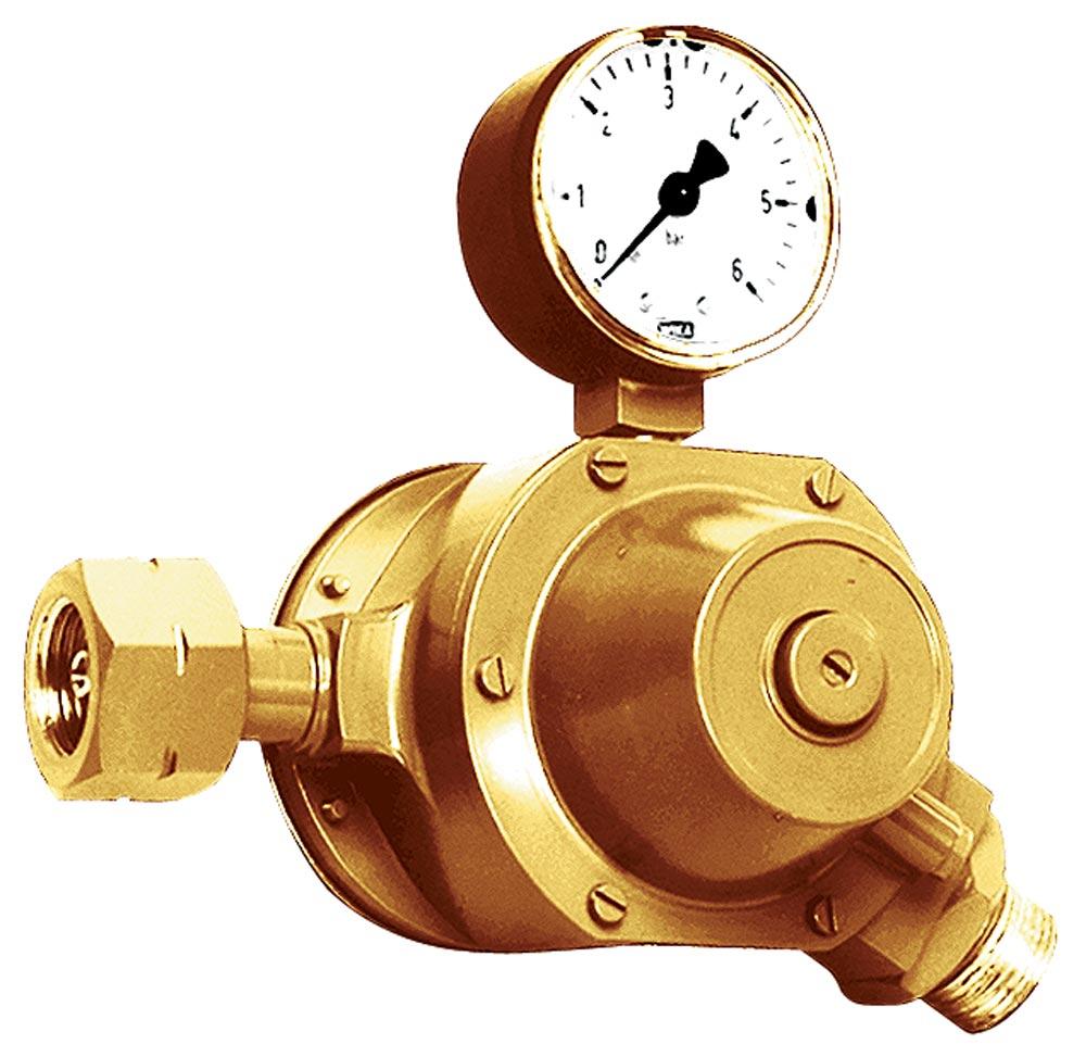 Mitteldruckregler mit Leckgassicherung