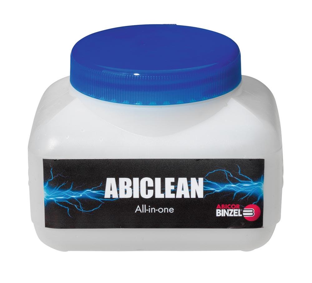 Weithalsbehälter mit blauem Deckel