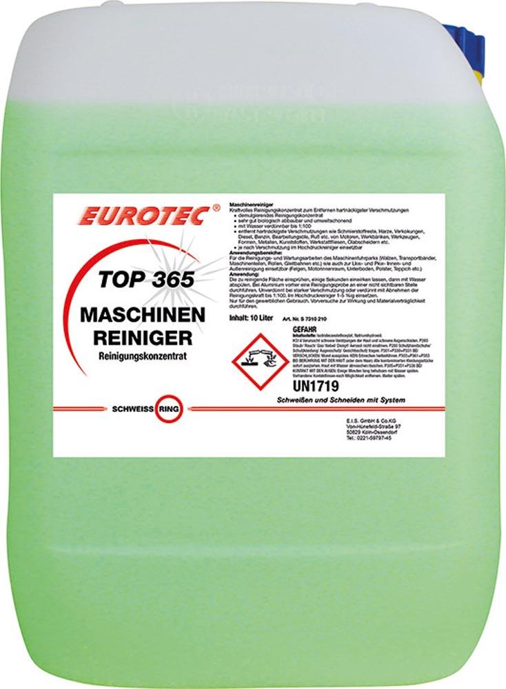 EUROTEC TOP 365 Maschinenreiniger, Kanister a 10 Liter