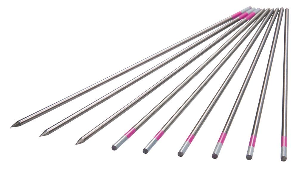 Wolframelektrode LYMOX LUX 3,2 mm Länge 175 mm pink-grau