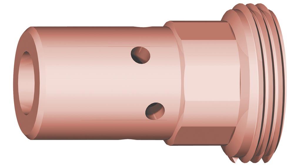 Düsenstock, M8/M10x1, Länge 27 mm (lang), Kupfer (CuCrZr)