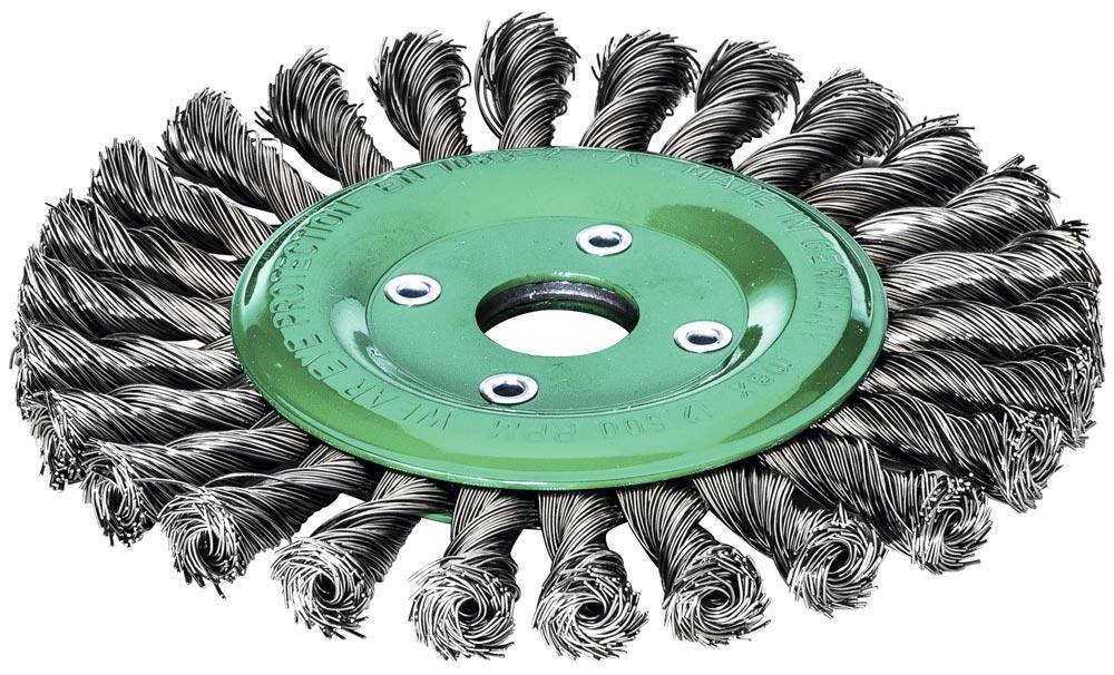 Rundbürste, gezopft, VA-Draht, glatt, 0,50 Dmr. 178 mm 12 mm 22,2 mm
