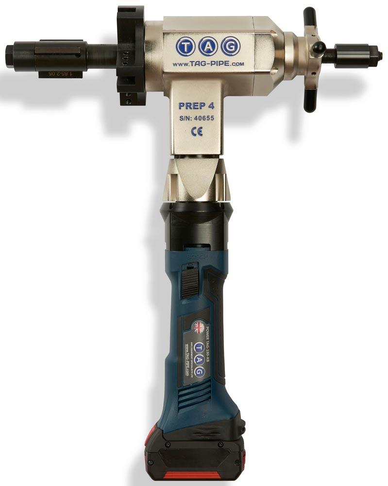 Tragbare Rohranfasmaschine Prep4, batteriebetrieben