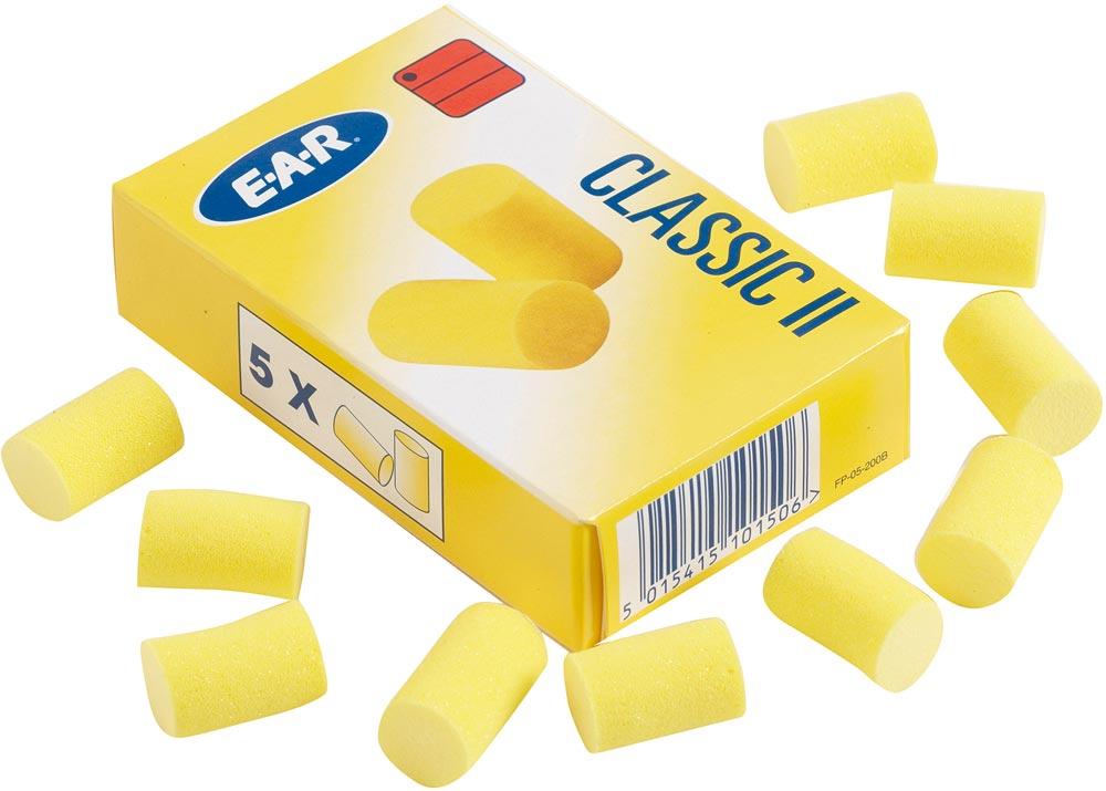 Gehörschutzstöpsel E-A-R CLASSIC II EN 352-2 SNR 28 dB 250 PA/Krt.5 PA/Pk.