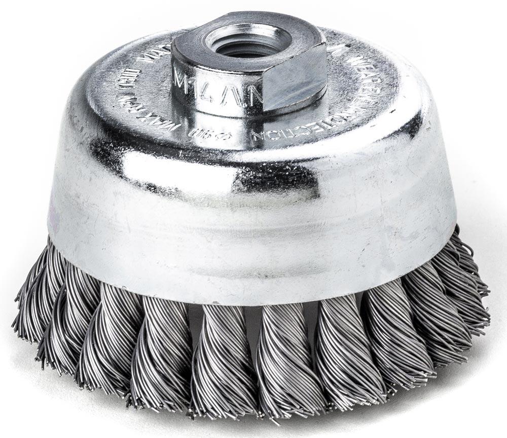 Zopftopfbürste D.80mm Gew.Drahtstärke 0,5mm