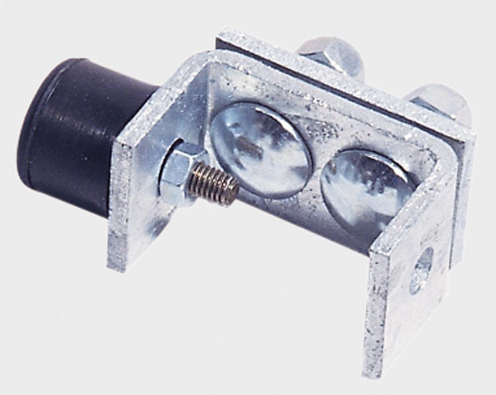 Endanschlag für C-Profil, mit Gummipuffer, 40 x 40 mm