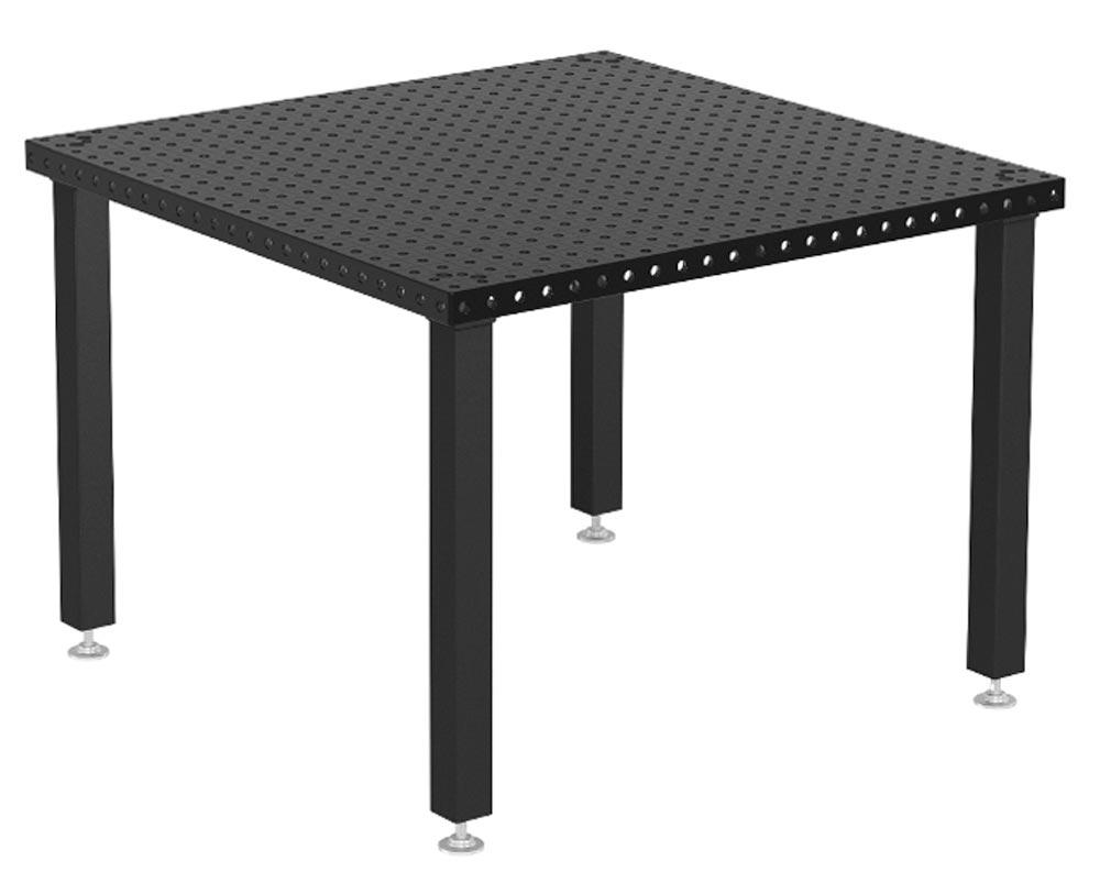 Schweißtisch Basic 750, System 16, 1200x1200x50 mm, plasmanitriert, Fuß Grundausstattung 815