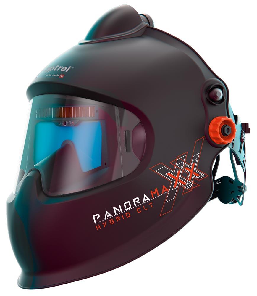 panoramaxx pure air hybrid clt - schwarz: Frischluft Laser- / Schweisshelm (e3000/X)