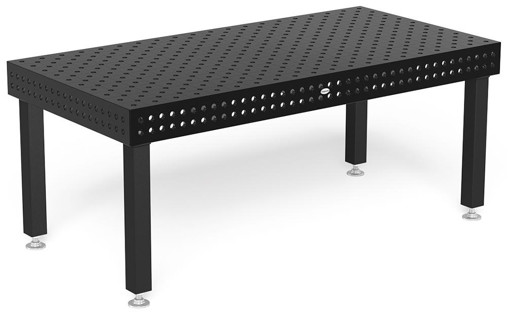 Schweißtisch Extreme 8.7, System 22, 2000x1000x150 mm, plasmanitriert, Fuß Grundausstattung 700