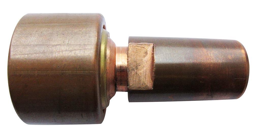 Kugelelektrode mit Messingeinsatz Nr. 35, Tellerdurchmesser 30 mm 1:10, 55 mm lang