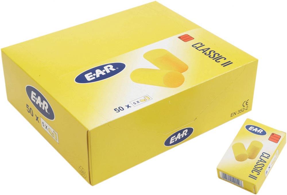 Ear-Gehörschutzstöpsel 250 Paar-Box 5 Paar