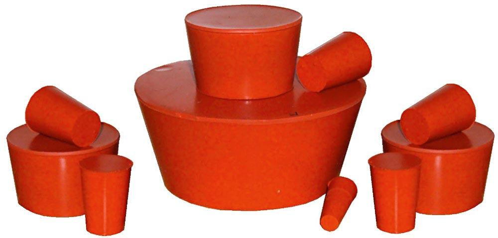 Silikon-Rohrendstopfen, Dm. 33,2 mm / Dm.2 41,2 mm
