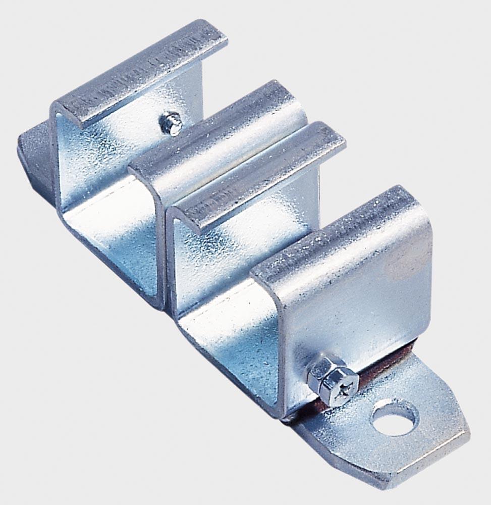 Deckenbefestigung, verzinkt, für Doppel-C-Profil, 40 x 40 mm