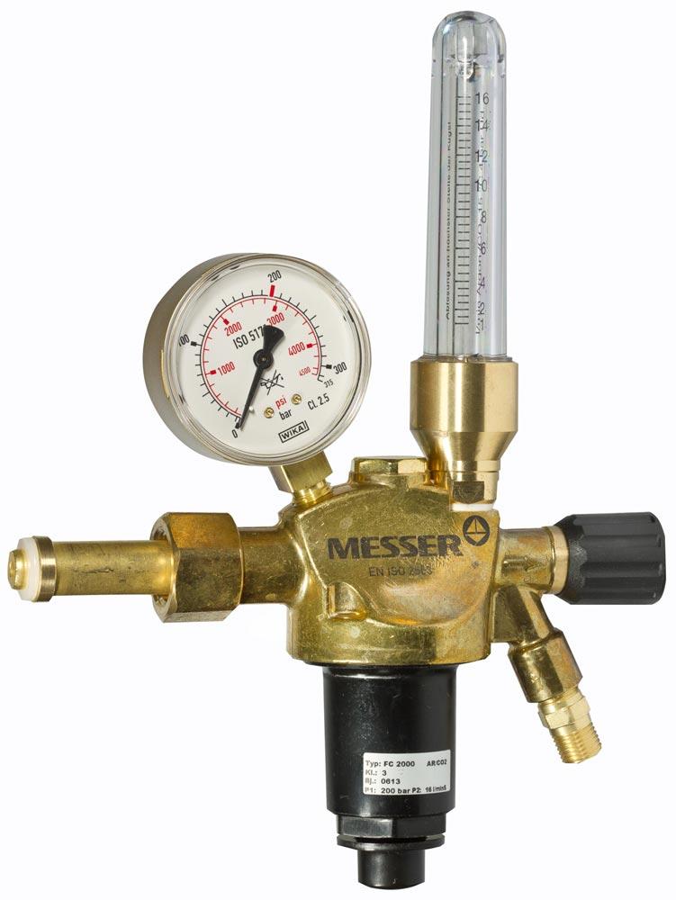 Flaschendruckminderer Argon/CO2, 16 l/Min. mit Schwebekörper