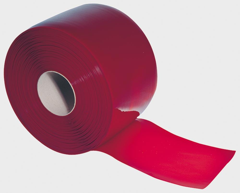 Schweißerschutzlamellen, rot, Meterware, 300 x 3 mm