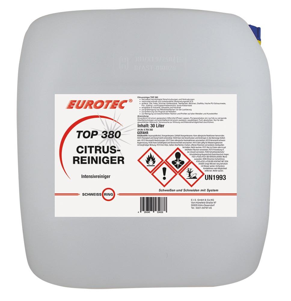 EUROTEC TOP 380 Sprüh-Citrusreiniger, Kanister a 30 L