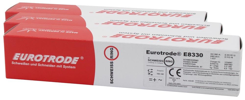 EUROTRODE Schweißelektrode Edelstahl 1.4337 E8330 2,5x300 mm