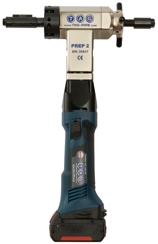 Tragbare Rohranfasmaschine Prep2, batteriebetrieben