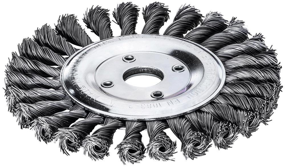 Rundbürste, gezopft, Stahldraht glatt, 0,50 Dmr. 178 mm 12 mm 22,2 mm