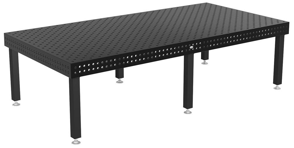 Schweißtisch Extreme 8.7, System 22, 3000x1500x150 mm, plasmanitriert, Fuß Grundausstattung 700