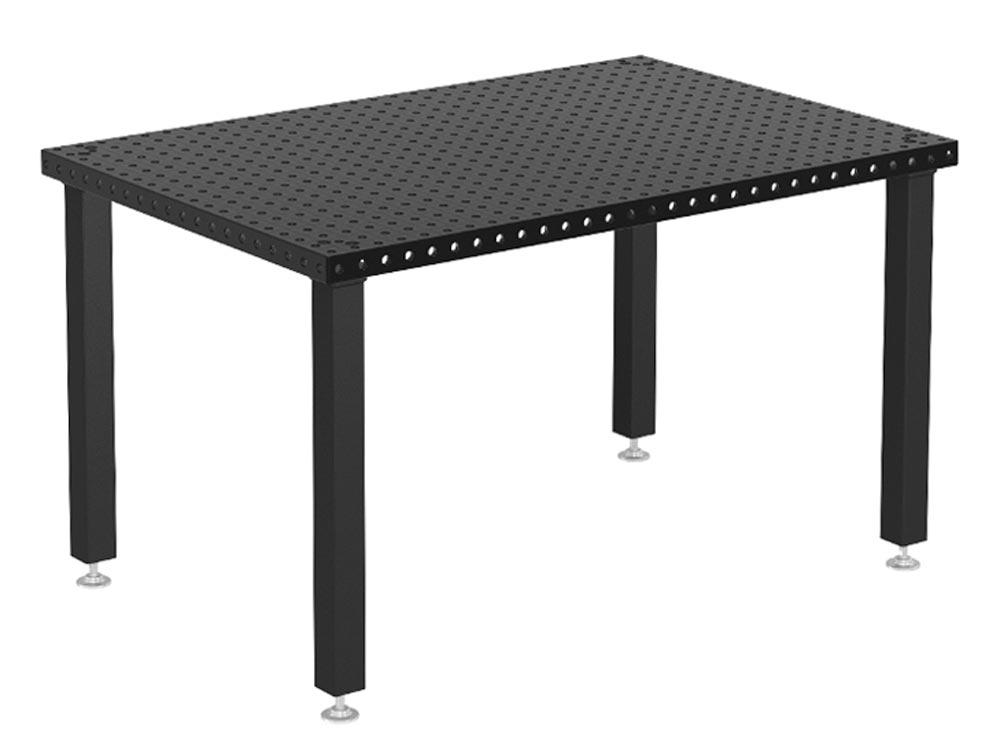 Schweißtisch Basic 750, System 16, 1500x1000x50 mm, plasmanitriert, Fuß Grundausstattung 815