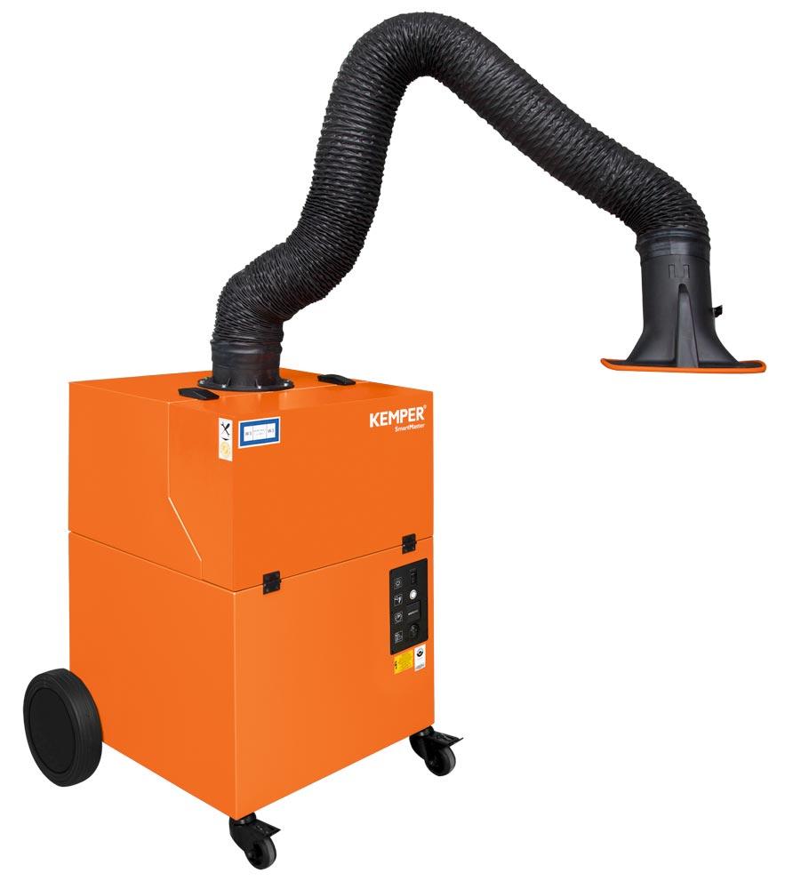 Filtergerät KEMPER SmartMaster mit 1 Absaugarm in Schlauchausführung, 2m lang