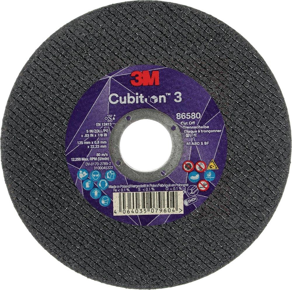 Trennscheibe Cubitron™ 3 D125x2,5mm gekröpft 3M™ Cubitron™ 3 Bohrung 22,23 mm
