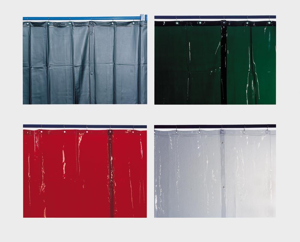 Schweißvorhang, rot, 2600  x 1300 mm