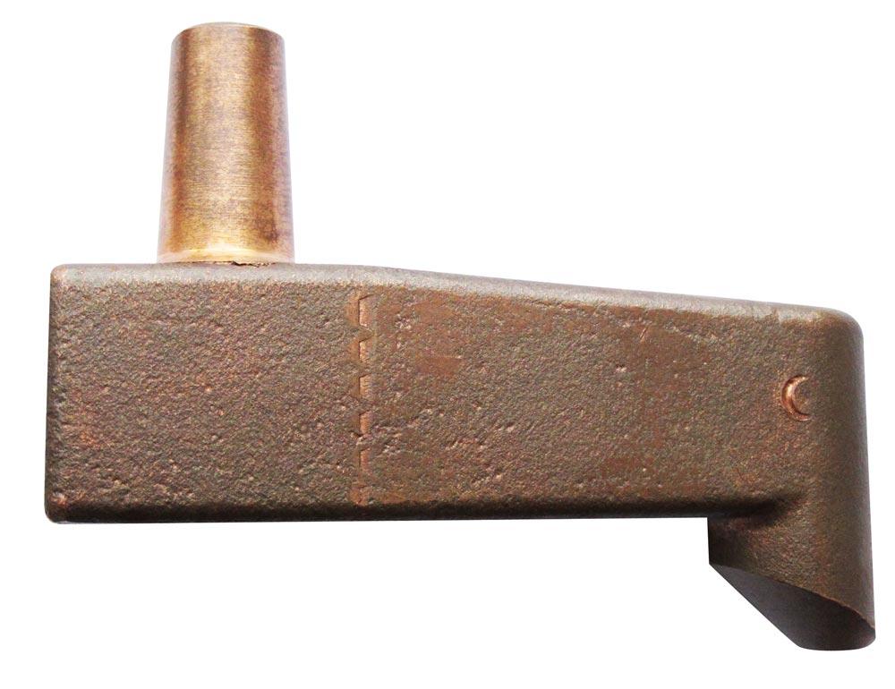 Vorbauelektrode mit Spitze gebogen, Nr. 61 1:10, 50 mm lang