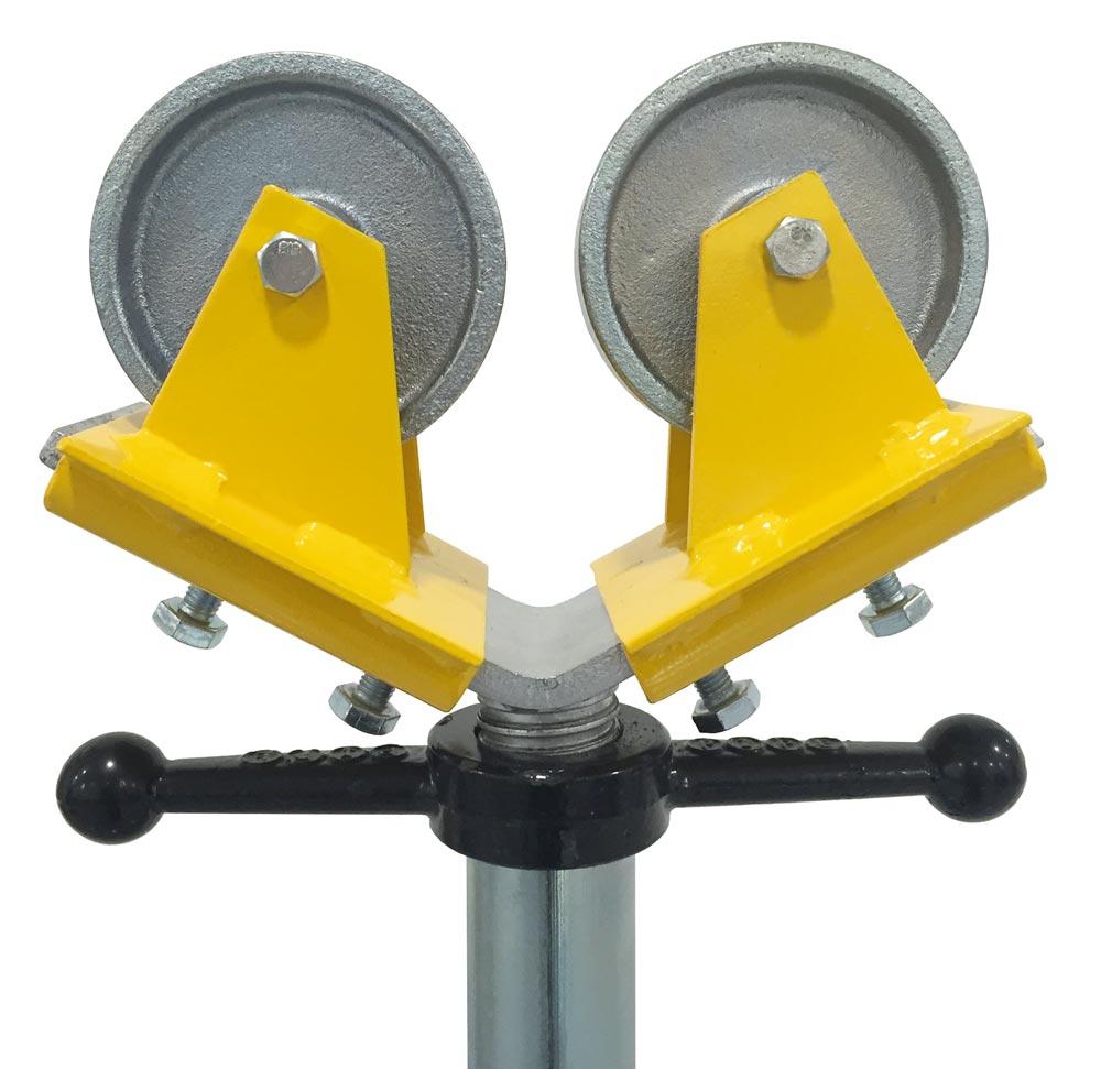 Satz ( 1 Paar) Stahlräder (aufsteckbar auf V-Kopf)