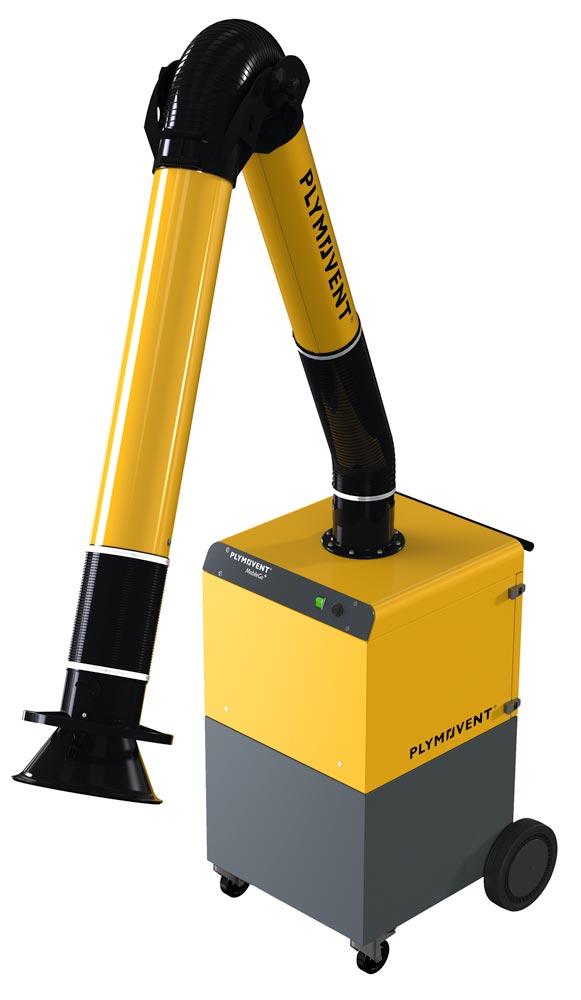 Schweißrauch-Filtereinheit MobileGo Plus mit Absaugarm in Rohrausführung, 2m