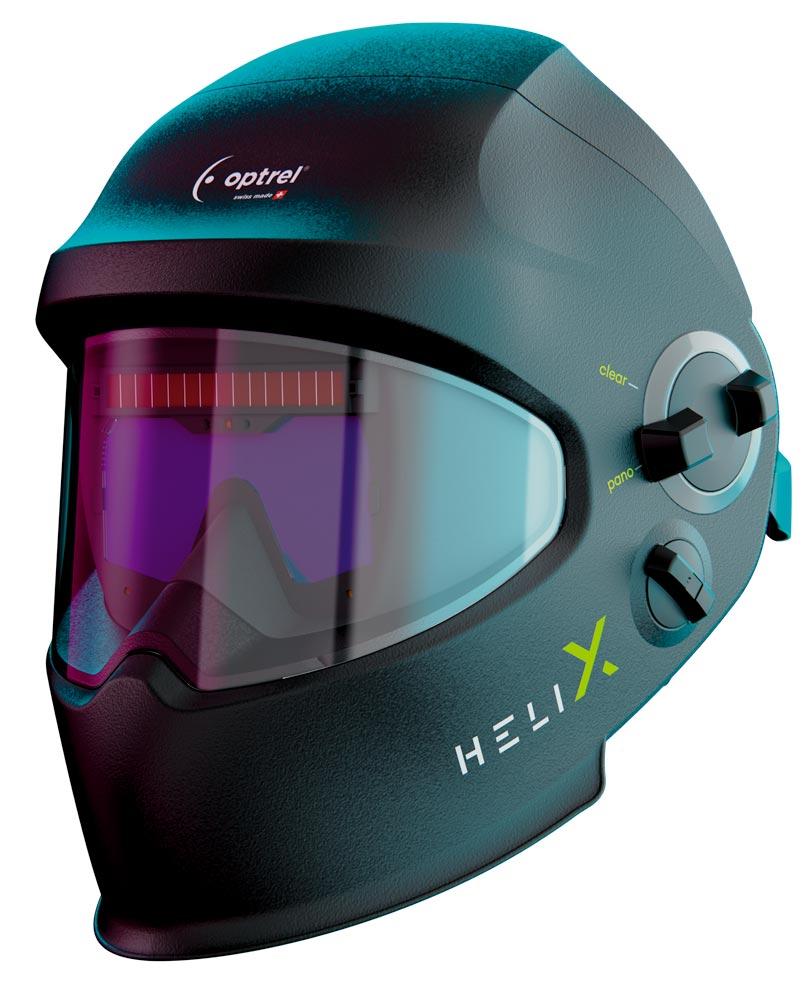 Automatik-Schweißhelm Helix quattro, schwarz, mit var. Schutzstufe 3,0/8-13
