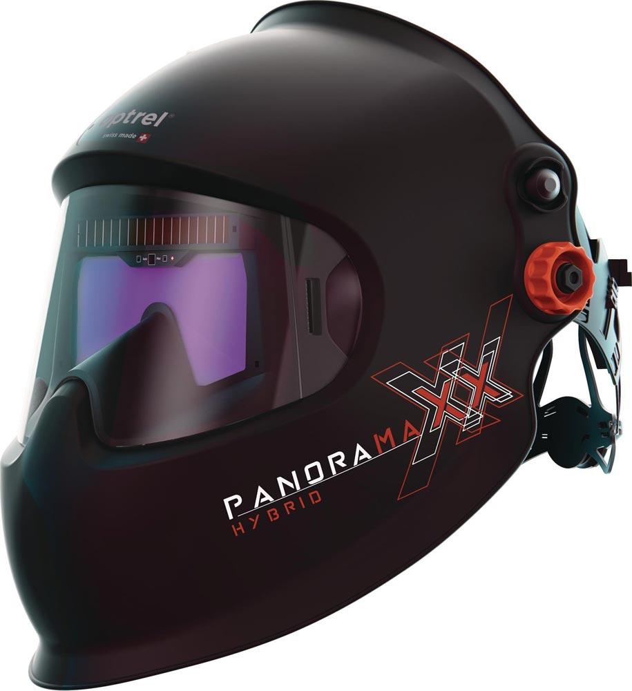 Laserhelm Panoramaxx Hybrid schwarz 50 x 100 mm CE, ANSI, EAC, AS/NZS, erfüllt CSA Z94.5