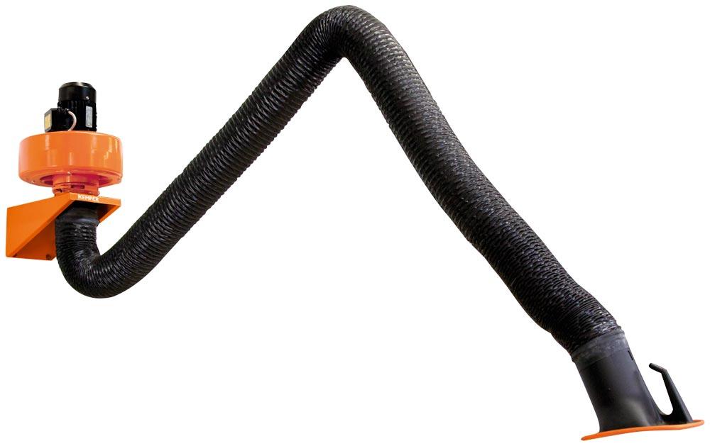Abluftset, 2 m Arm, Schlauchausführung