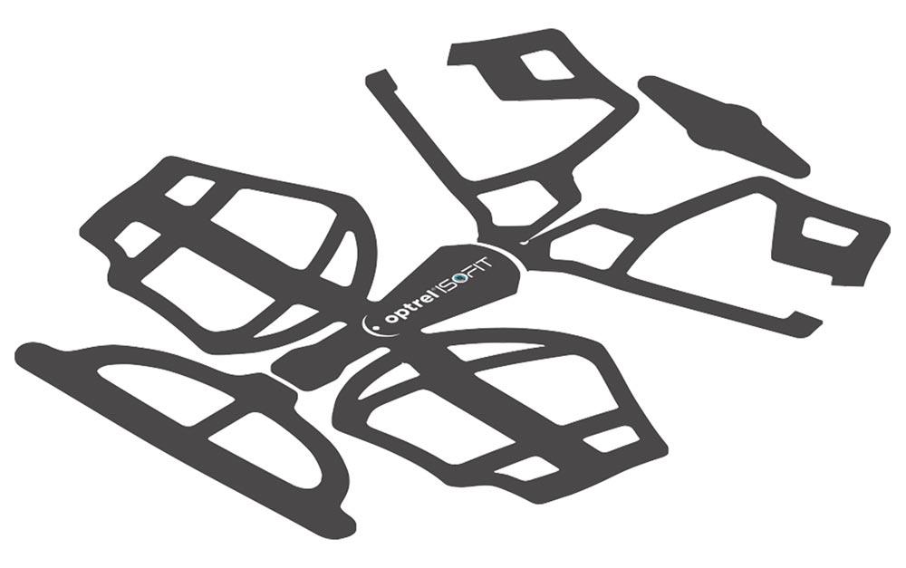 optrel IsoFit headgear Ersatzpolster Tricot pad, 5 St. - best. aus je 4 Teilen