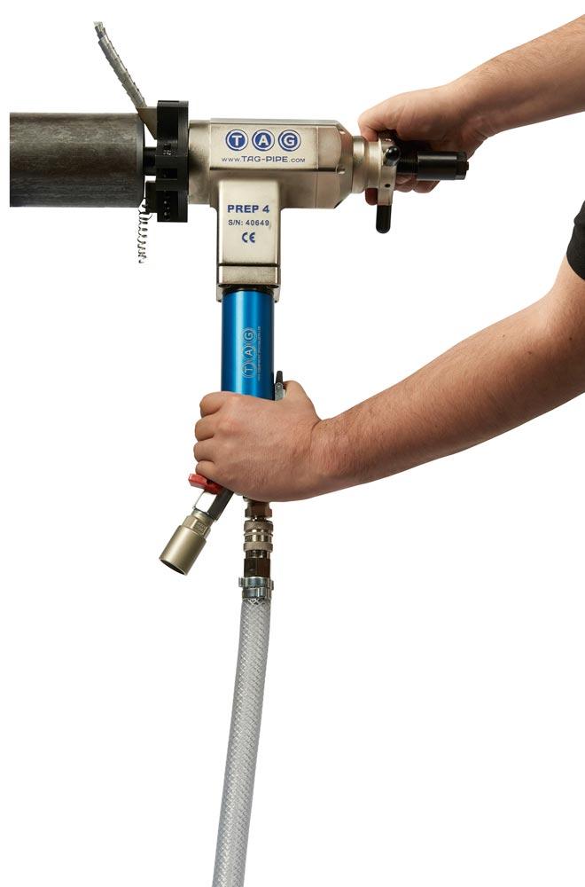 Tragbare Rohranfasmaschine Prep4, pneumatisch