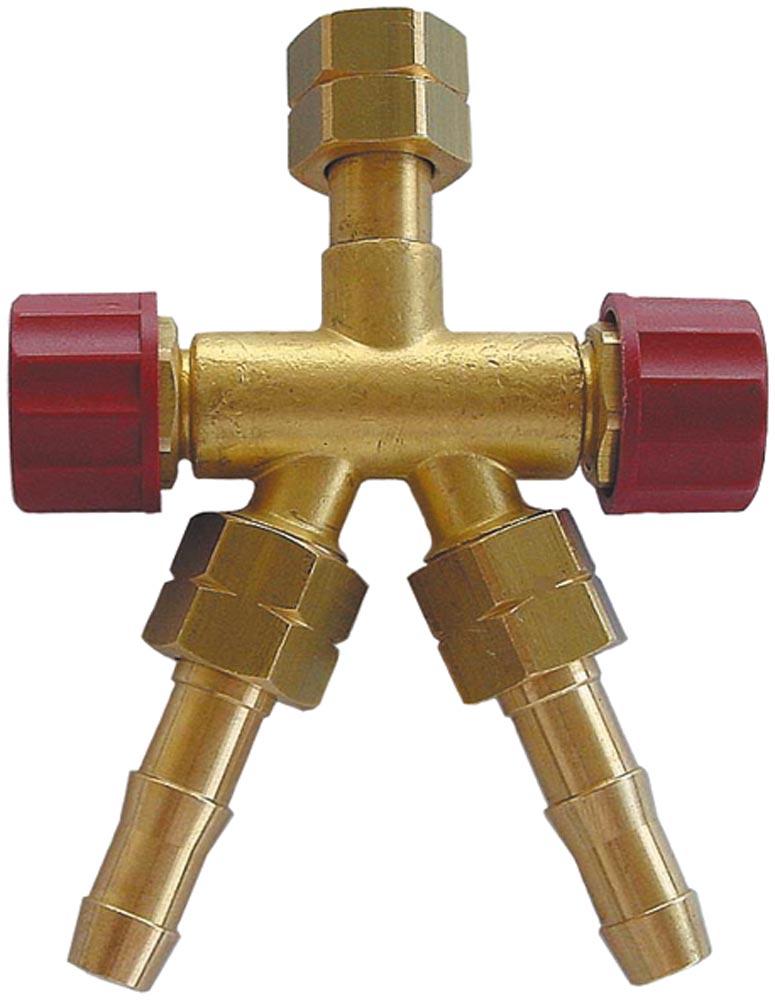 Doppelabzweigstück für Acetylen und Propan