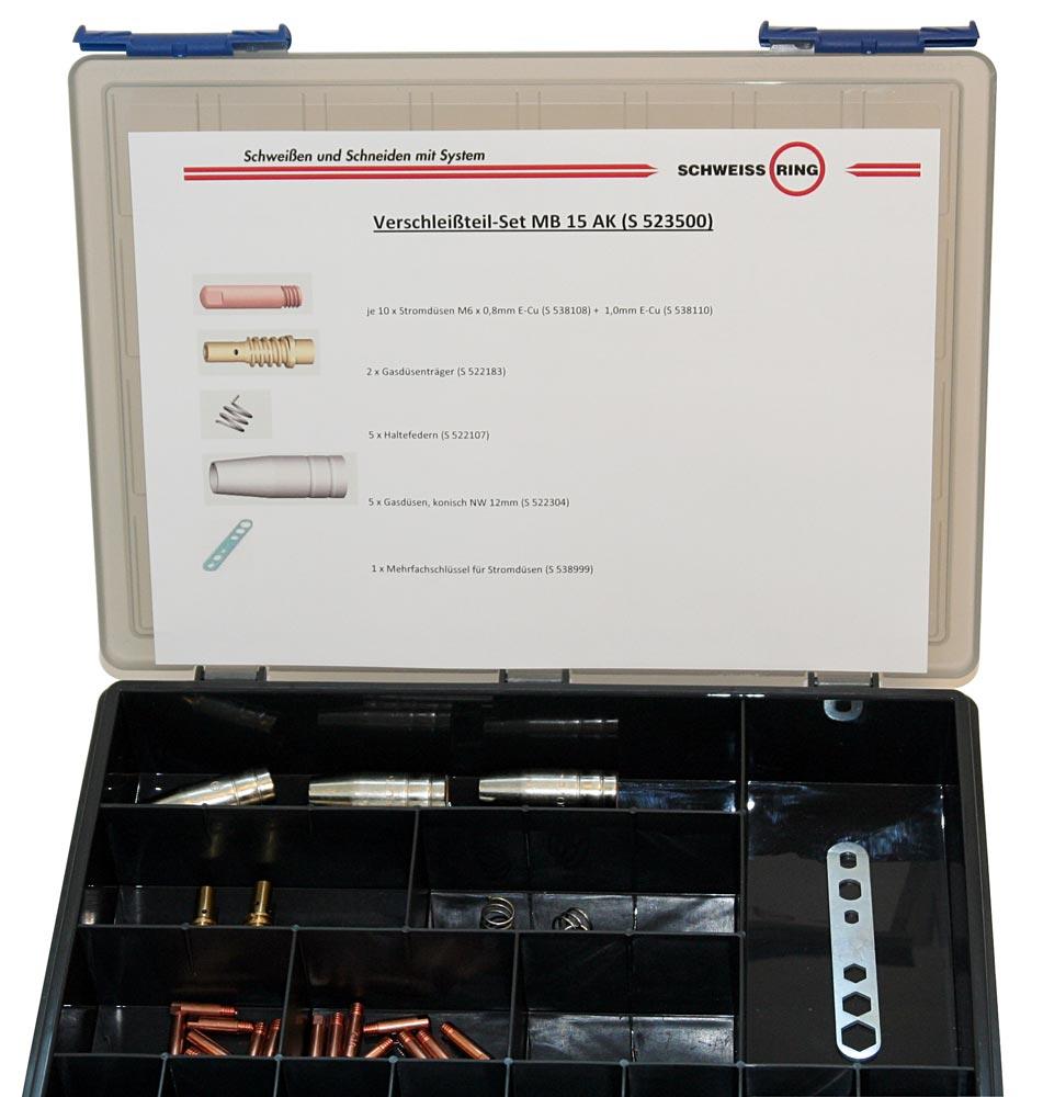 Verschleißteile-Set MB 15 AK, 34 Teile