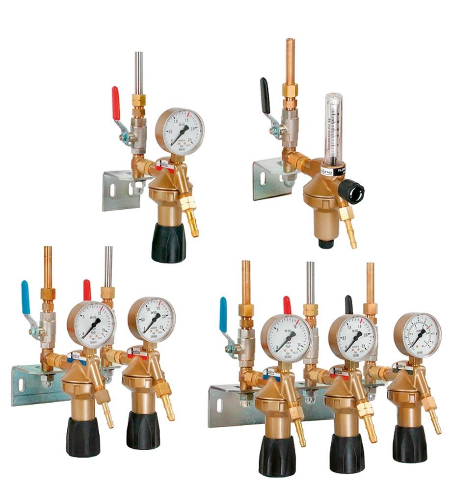 Entnahmestellenstation,zweifach für ARGON/ARGON