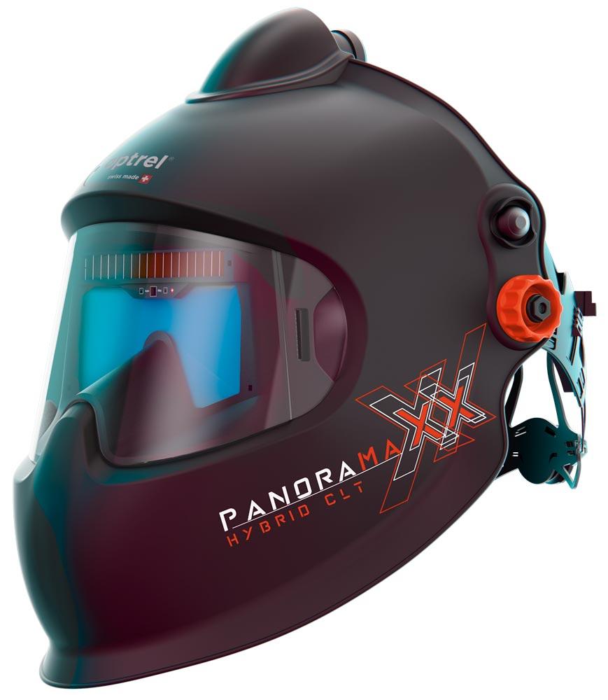 panoramaxx pure air hybrid - schwarz: Frischluft Laser- / Schweisshelm (e3000/X)